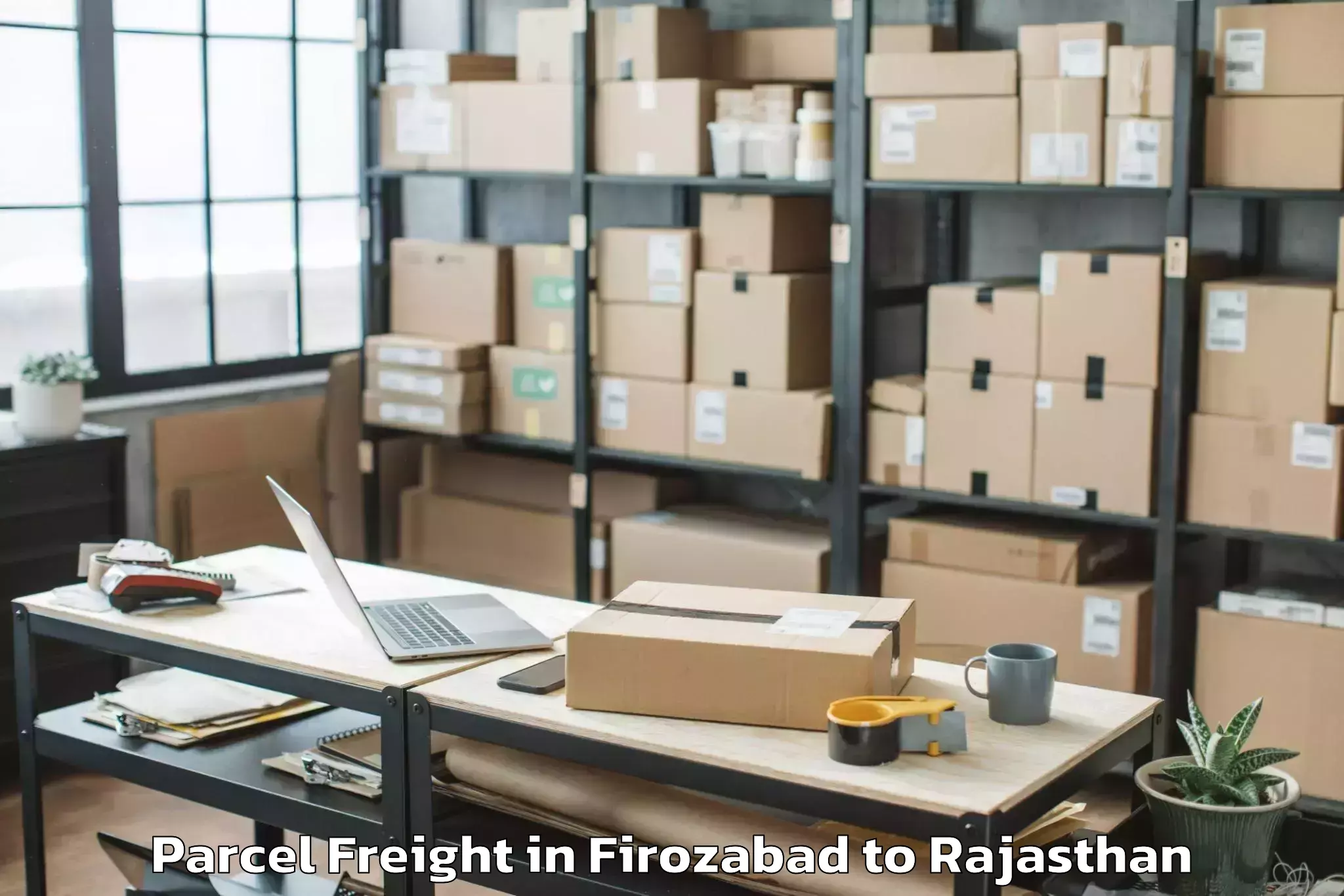 Firozabad to Poornima University Jaipur Parcel Freight Booking